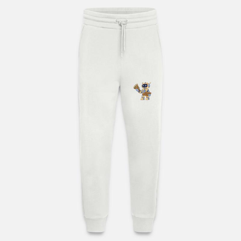 Roboter isst Pizza - Jogginghose - made by SPREAD - OFF WHITE