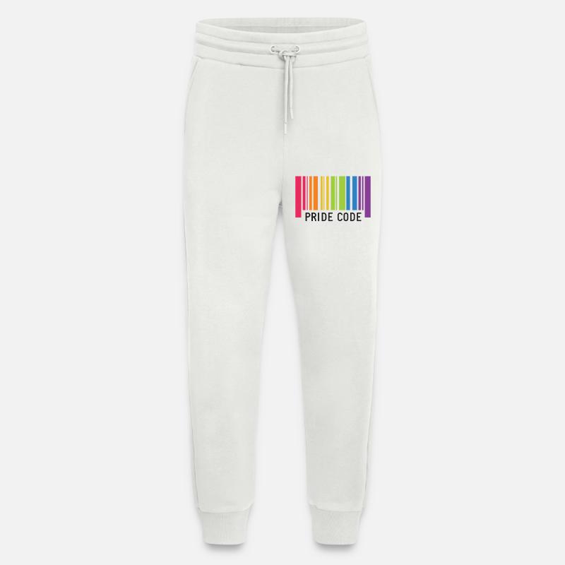 LGBT Pride Month - Pride Code - Jogging Pants - made by SPREAD  - OFF WHITE