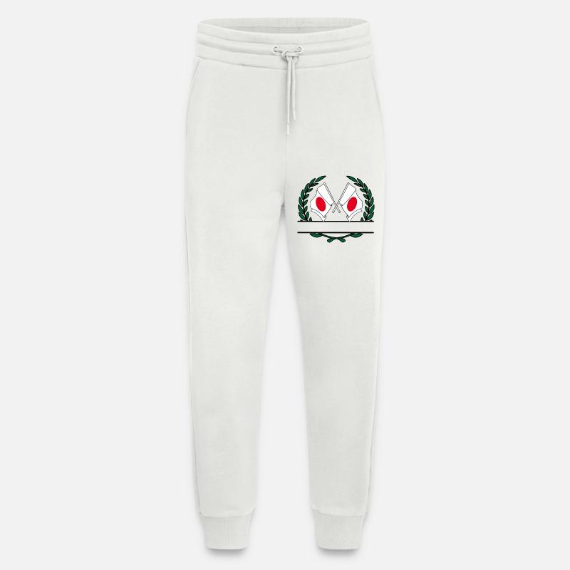 Flaggen Japan Lorbeerkranz-Banner - Jogginghose - made by SPREAD - OFF WHITE