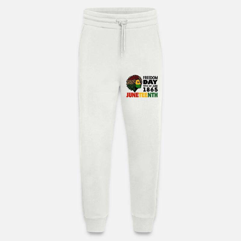 Juneteenth - Jogging Pants - made by SPREAD  - OFF WHITE