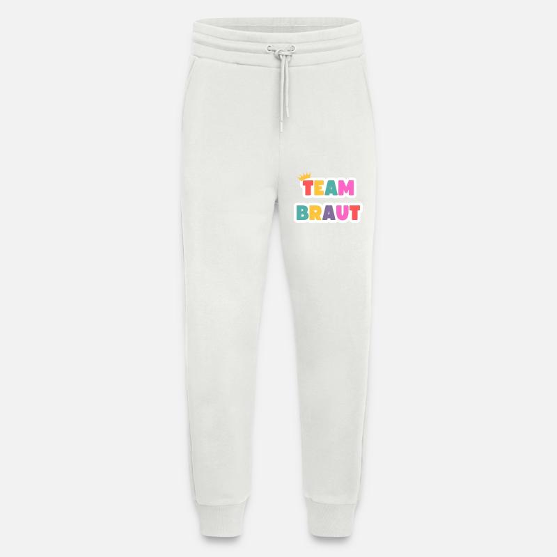 Team Braut! Personalisierbar - Jogginghose - made by SPREAD - OFF WHITE