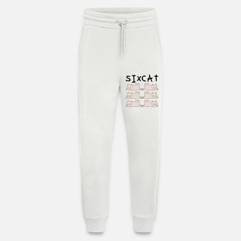 Six Cat 6 Cats Sixpack - Jogging Pants - made by SPREAD  - OFF WHITE
