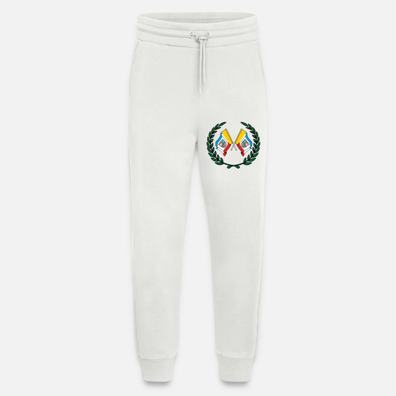 Fahnen Heiliges Kreuz Lorbeerkranz - Jogginghose - made by SPREAD - OFF WHITE
