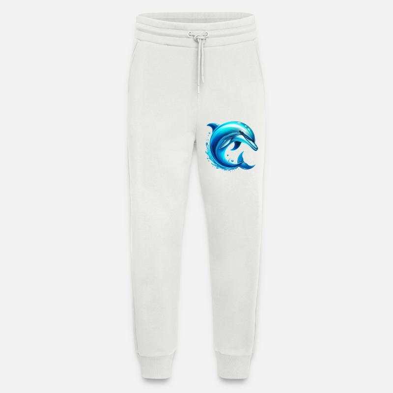 Dauphin - Pantalon de jogging bio décontracté fabriqué en UE - OFF WHITE