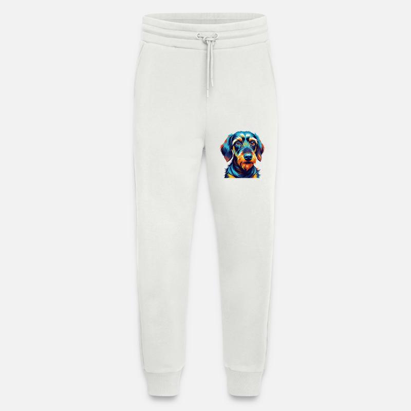 Drahthaariger Dackel Hunderasse Karikatur Kawaii - Jogginghose - made by SPREAD - OFF WHITE