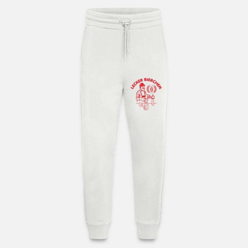 Lustiges lecker Bierchen Döner Retro Design - Jogginghose - made by SPREAD - OFF WHITE