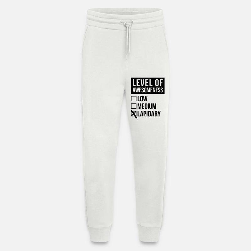 lapidaire - Pantalon de jogging bio décontracté fabriqué en UE - OFF WHITE