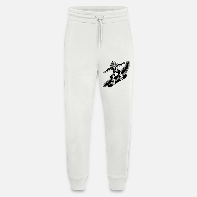 Snowboarder Pixel Art - Jogginghose - made by SPREAD - OFF WHITE