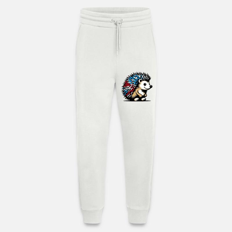Hérisson - Pantalon de jogging bio décontracté fabriqué en UE - OFF WHITE