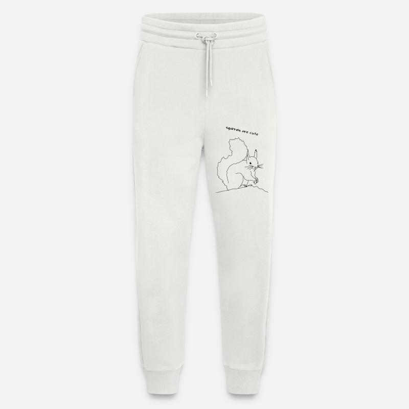 Eichhörnchen süß, lineart - Jogginghose - made by SPREAD - OFF WHITE