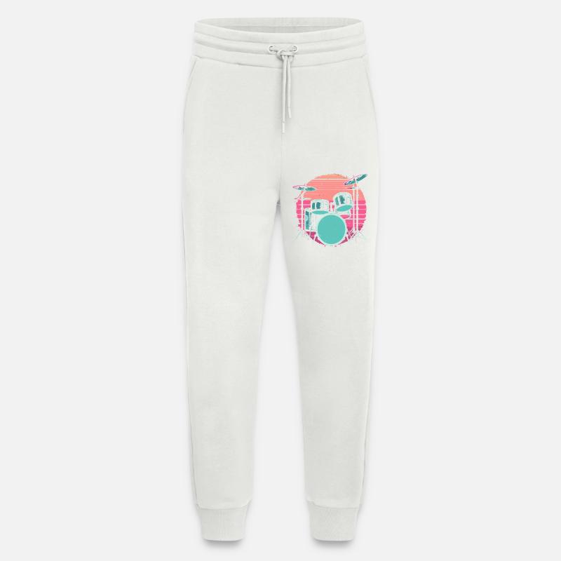 Drums Synthwave - Jogging Pants - made by SPREAD  - OFF WHITE