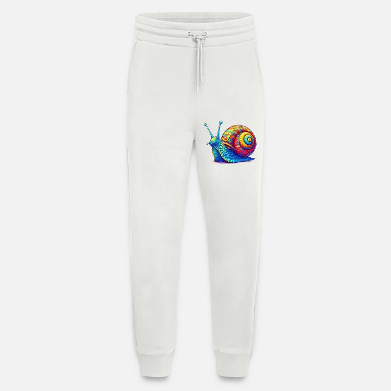 Escargot - Pantalon de jogging bio décontracté fabriqué en UE - OFF WHITE