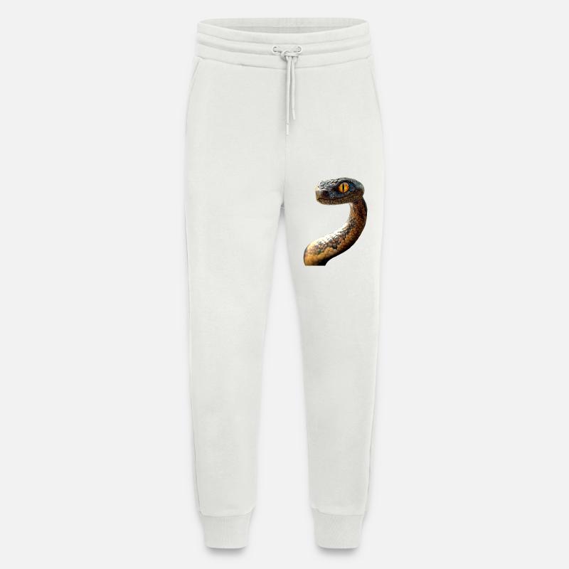 Schlange Python Kobra Mamba Klapperschlange Snake - Jogginghose - made by SPREAD - OFF WHITE