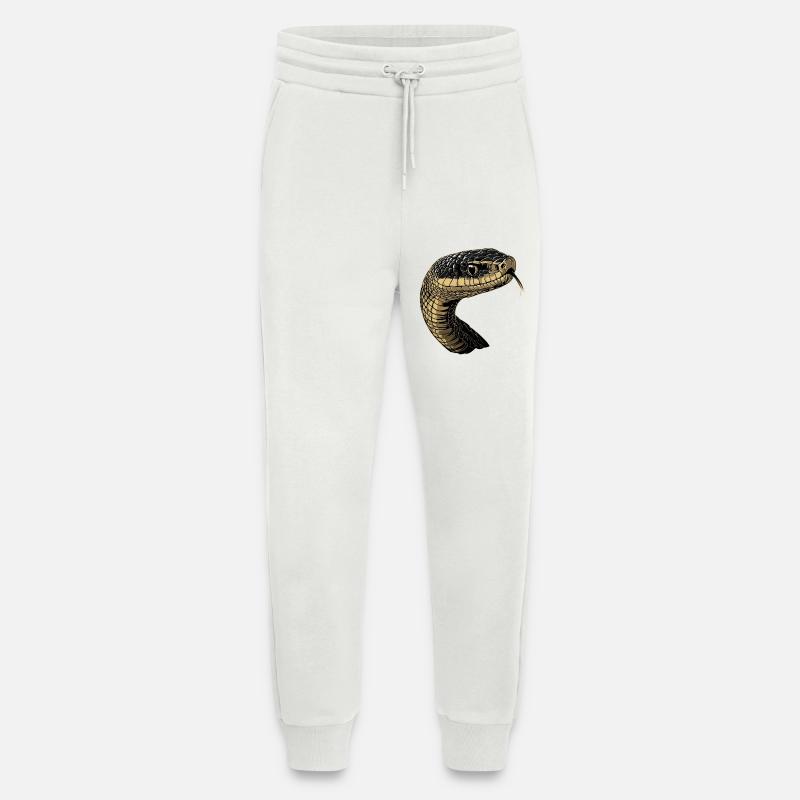 Schlange Python Kobra Mamba Klapperschlange Snake - Jogginghose - made by SPREAD - OFF WHITE