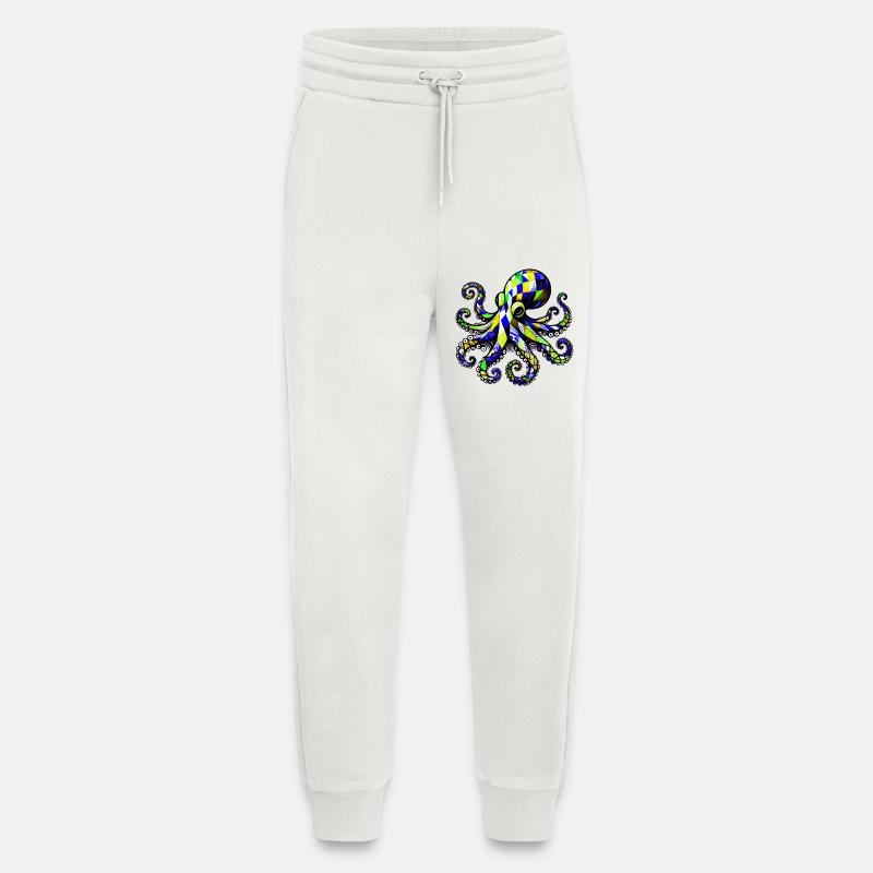 Octopus - Jogging Pants - made by SPREAD  - OFF WHITE
