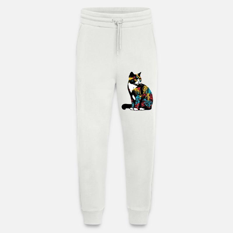 Katze - Jogginghose - made by SPREAD - OFF WHITE
