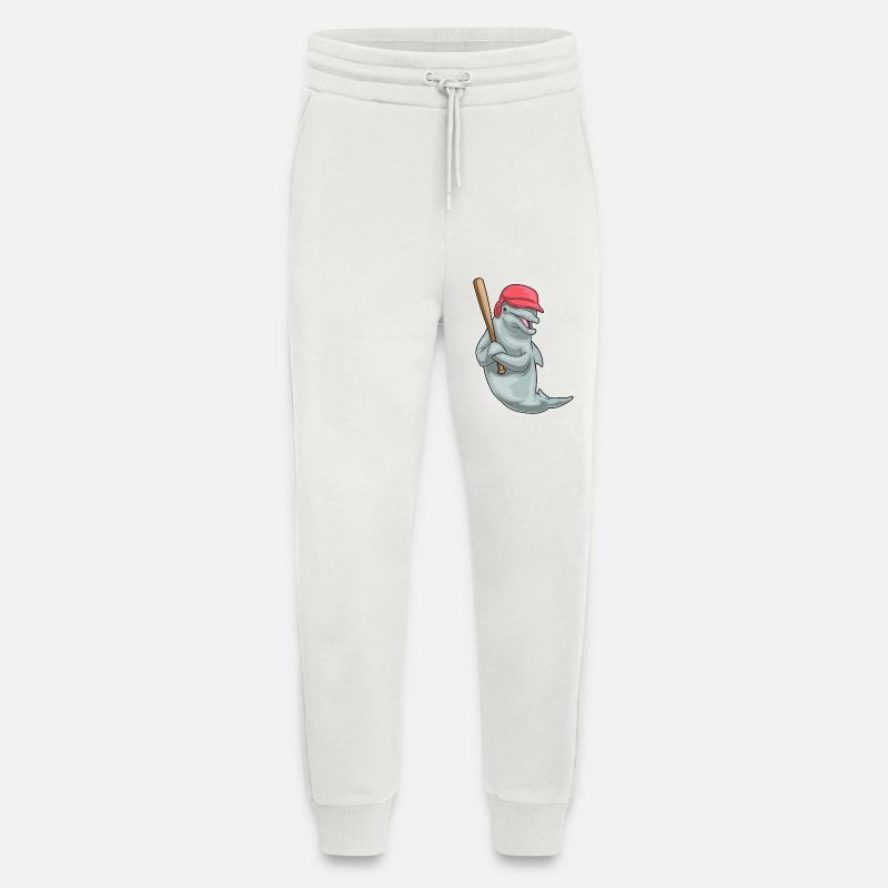 Delfin Baseball Baseballschläger - Jogginghose - made by SPREAD - OFF WHITE