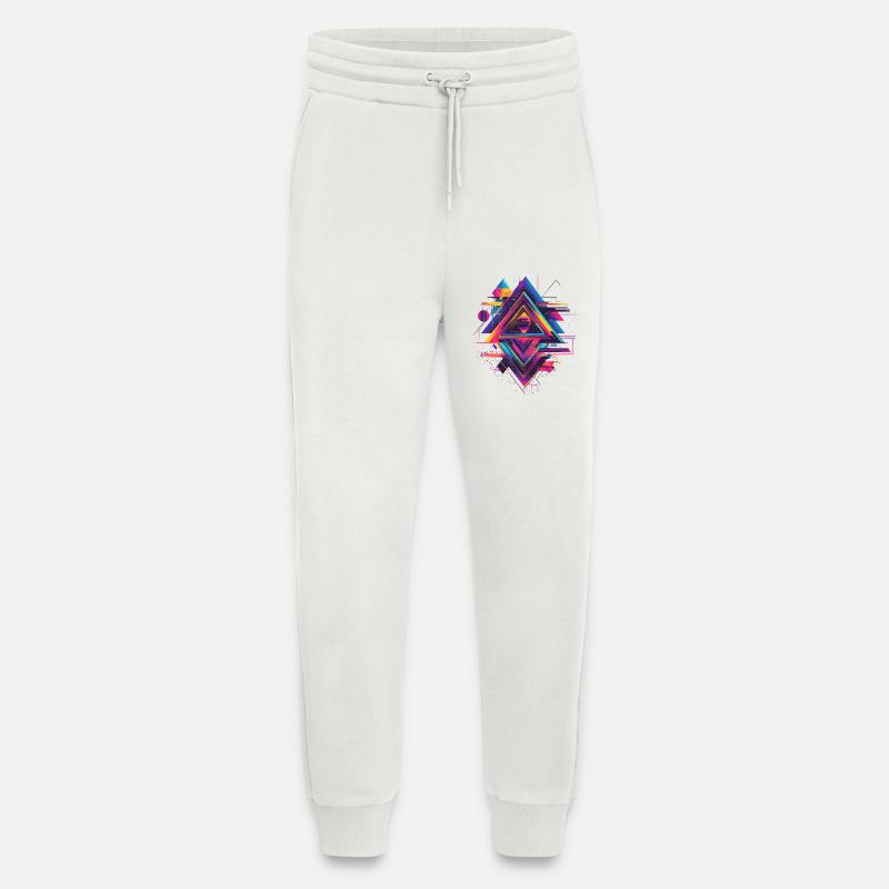Futuristisches Psychedelisch Techno Trance 90s 80s - Jogginghose - made by SPREAD - OFF WHITE