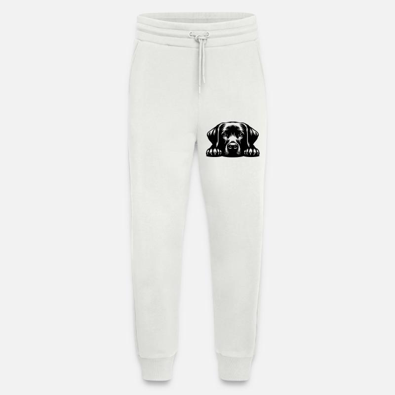 Labrador Head with Paws - Jogging Pants - made by SPREAD  - OFF WHITE