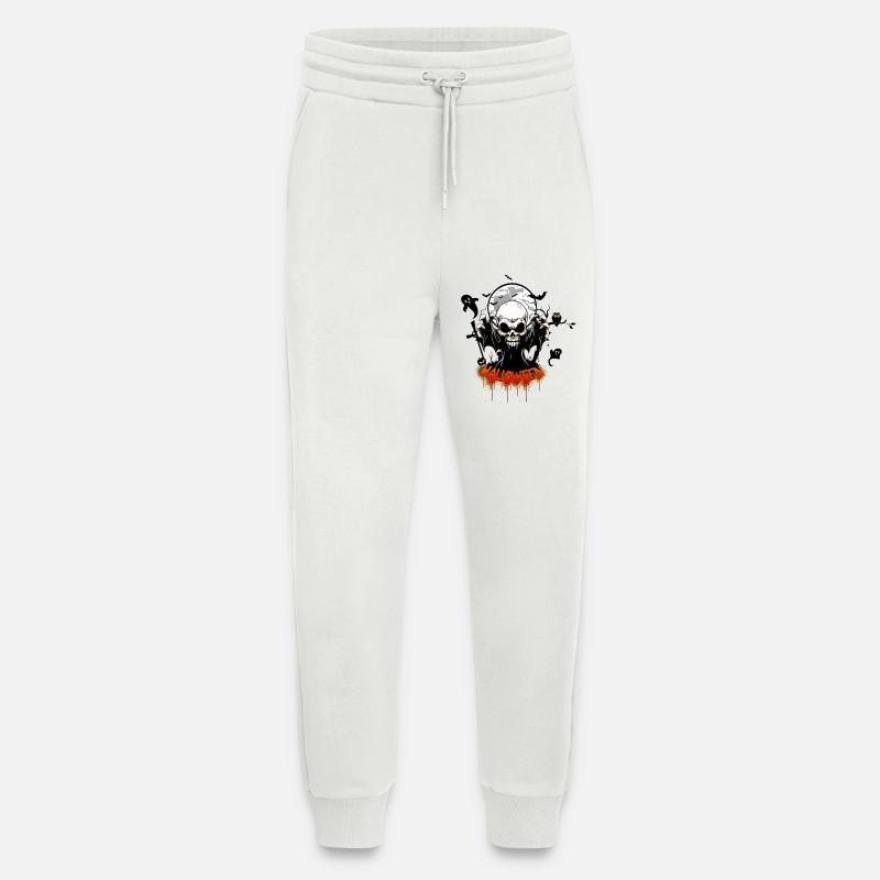 Skull with sharp teeth - Jogging Pants - made by SPREAD  - OFF WHITE