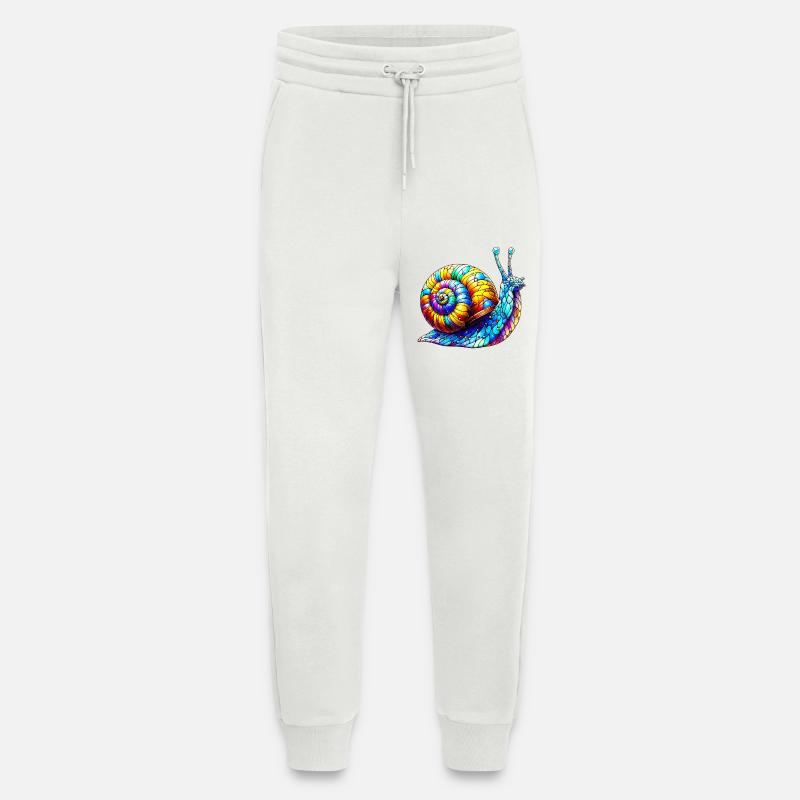 Escargot - Pantalon de jogging bio décontracté fabriqué en UE - OFF WHITE