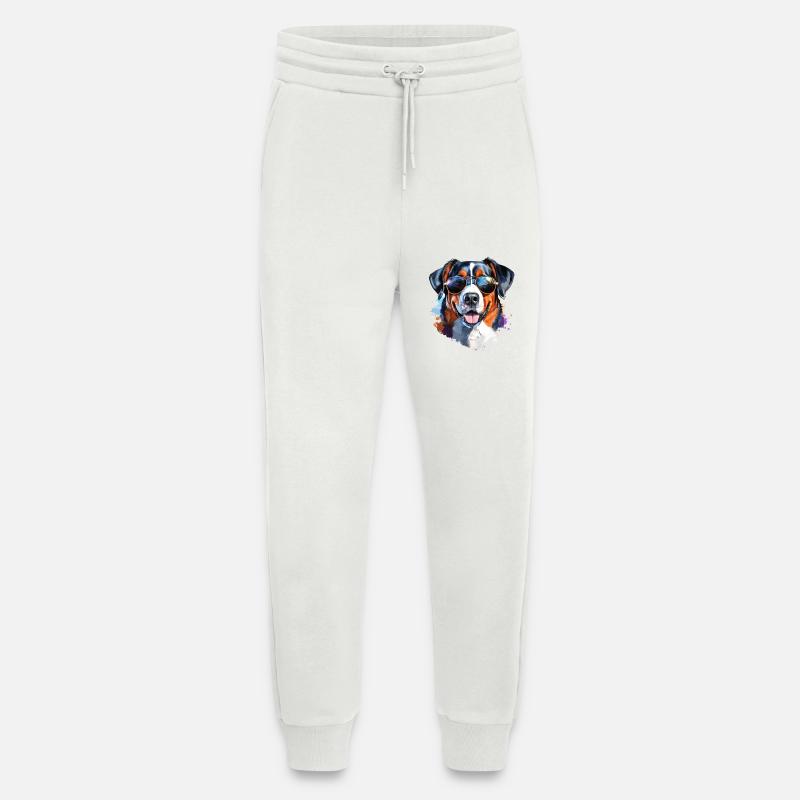 Entlebucher mit Sonnenbrille - Jogginghose - made by SPREAD - OFF WHITE