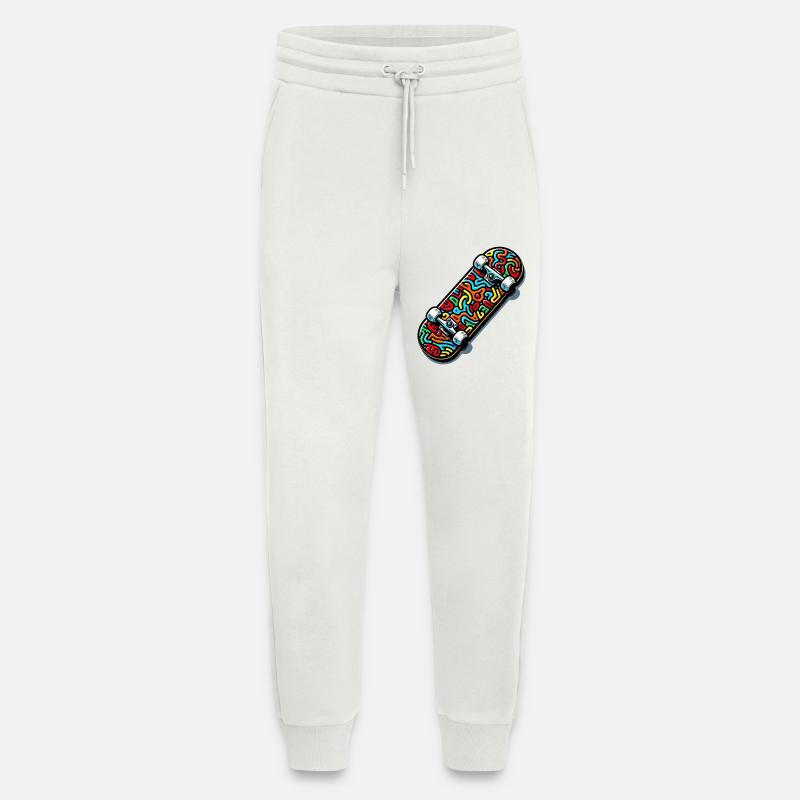 Skateboard - Jogging Pants - made by SPREAD  - OFF WHITE