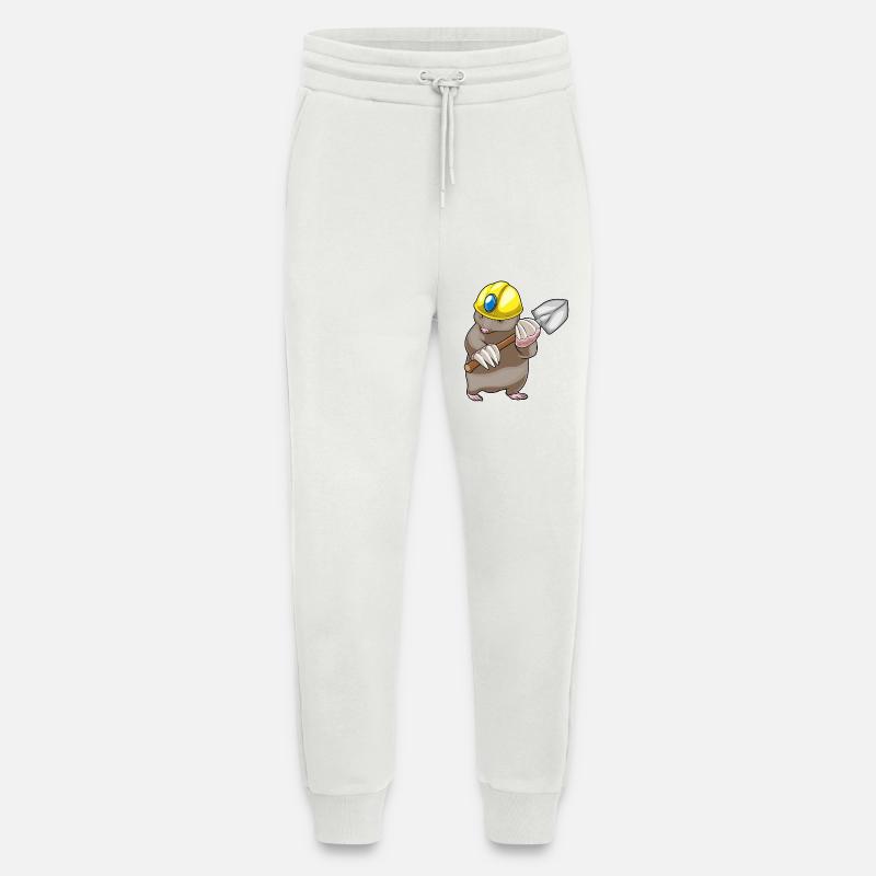 Mole Miner Shovel Mining - Jogging Pants - made by SPREAD  - OFF WHITE