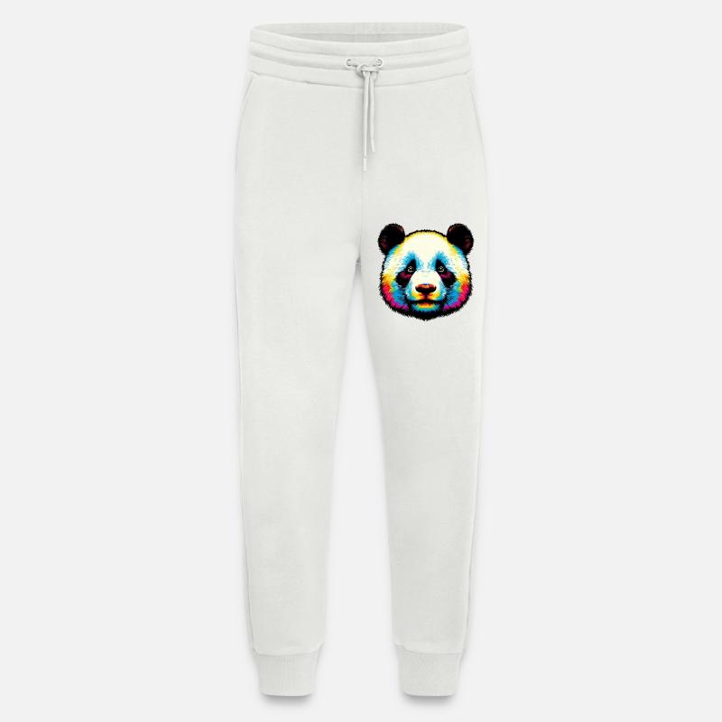 Panda - Pantalon de jogging bio décontracté fabriqué en UE - OFF WHITE