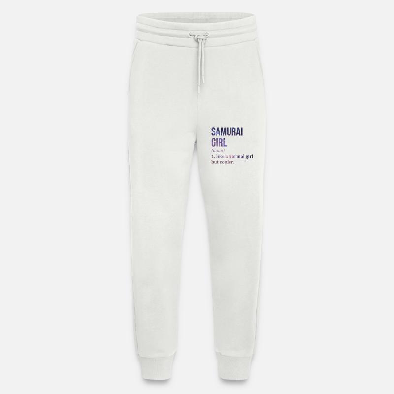 Samurai Samurai Samurai - Jogging Pants - made by SPREAD  - OFF WHITE