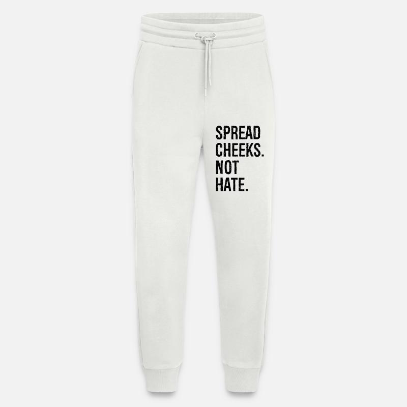 Wangen spreizen, nicht hassen - Jogginghose - made by SPREAD - OFF WHITE
