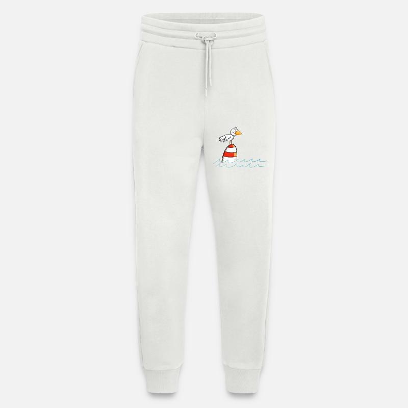 Drollige Möwe Will Meer - Jogginghose - made by SPREAD - OFF WHITE