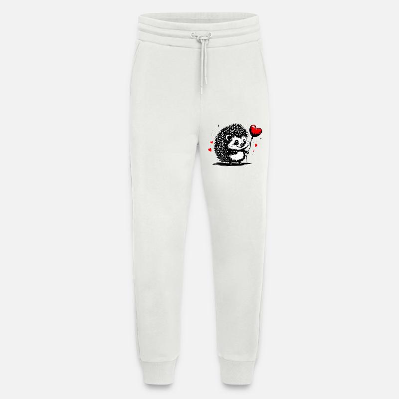 Igel mit Herz Luftballon - Heartful Creatures - Jogginghose - made by SPREAD - OFF WHITE