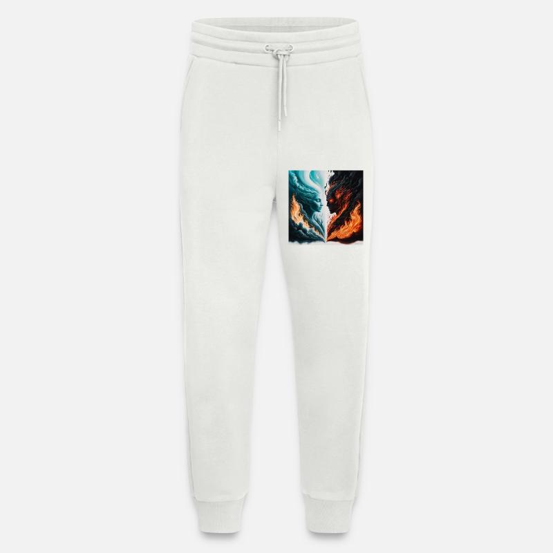 Dualer Feuer- und Wassergeist - Jogginghose - made by SPREAD - OFF WHITE