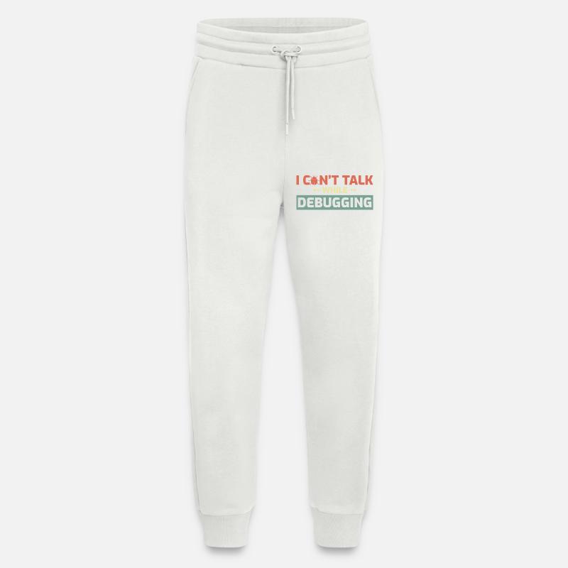 I Can't Talk While Debugging - Jogging Pants - made by SPREAD  - OFF WHITE