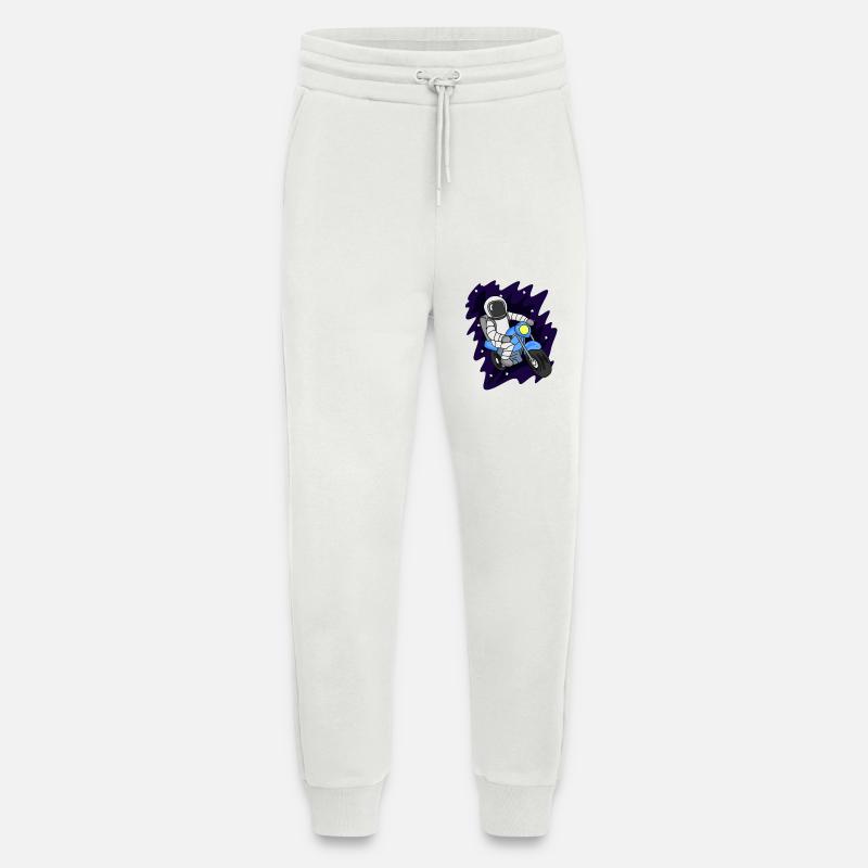 Astronaut Motorcycle Space - Jogging Pants - made by SPREAD  - OFF WHITE