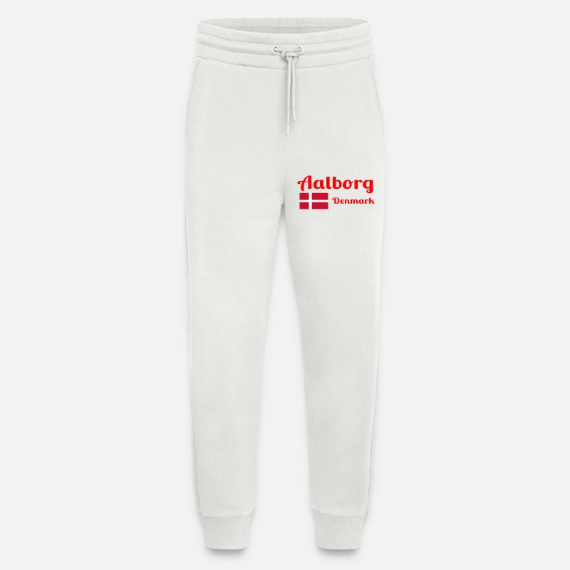 Aalborg Denmark - Stylish prints - Jogging Pants - made by SPREAD  - OFF WHITE