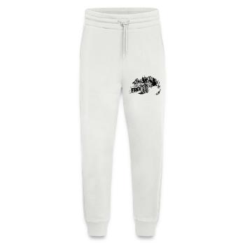 Moto Free Mountains Dolomites Symbole Logo - Pantalon de jogging bio décontracté fabriqué en UE - OFF WHITE - Devant