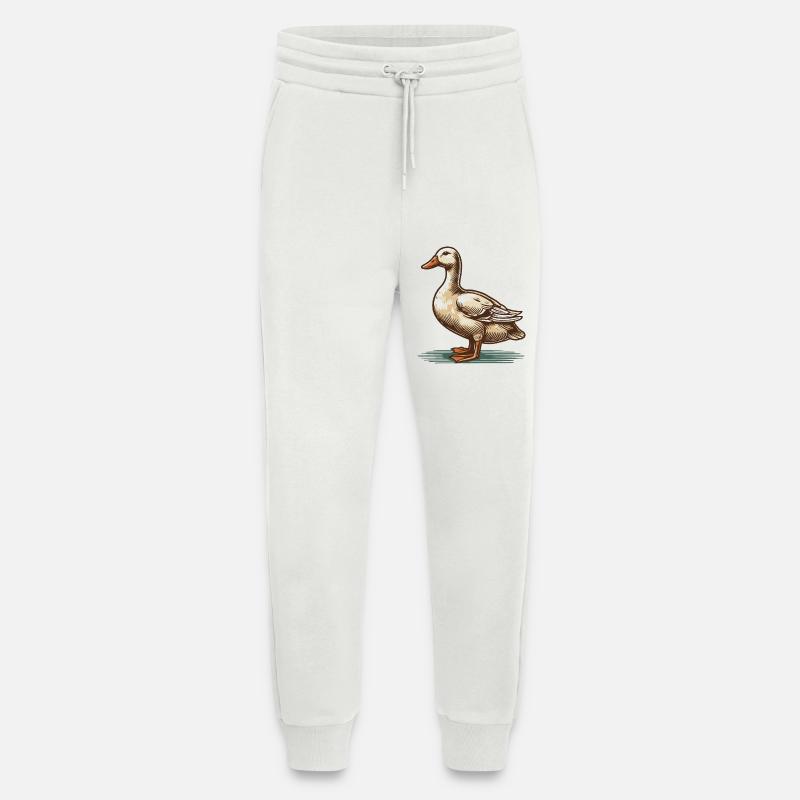 Canard - Pantalon de jogging bio décontracté fabriqué en UE - OFF WHITE