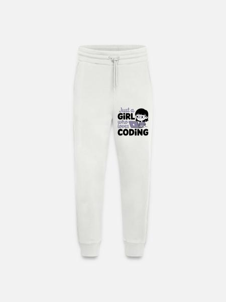Nur ein Mädchen, das das Programmieren liebt - Jogginghose - made by SPREAD - OFF WHITE