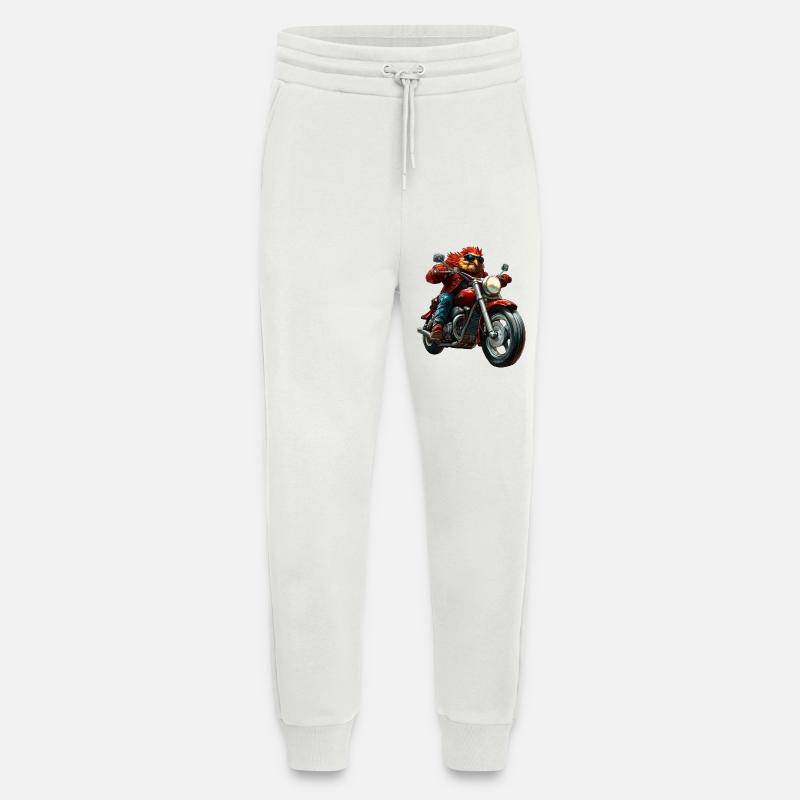 Hühner Motorrad - Jogginghose - made by SPREAD - OFF WHITE