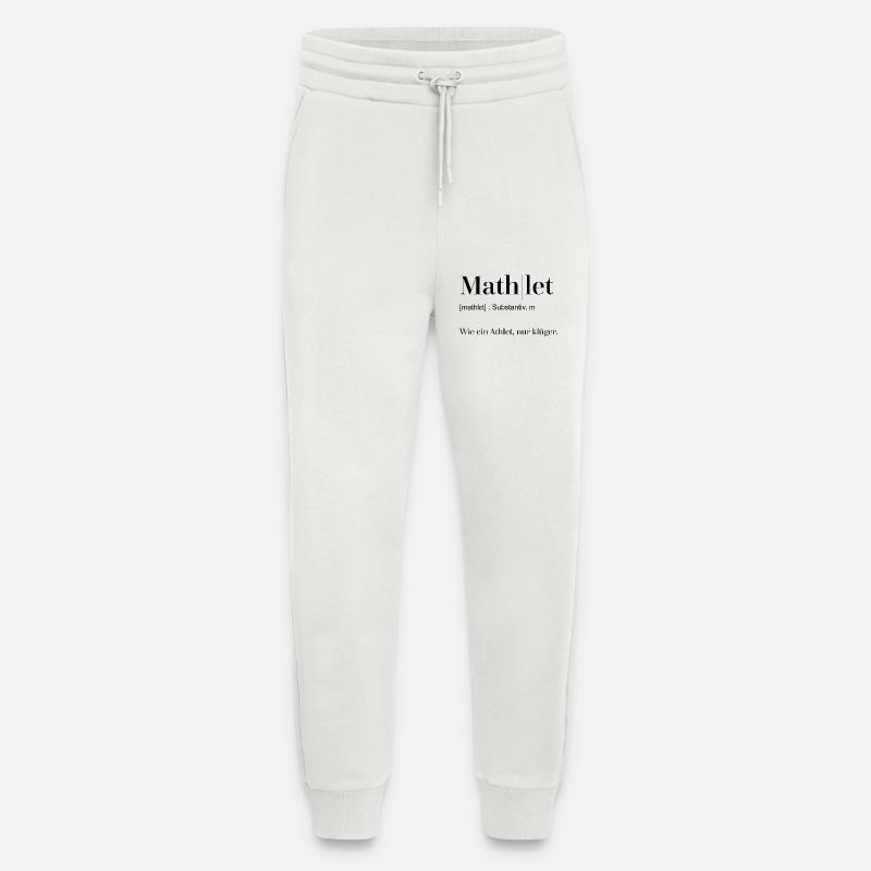 Dictionary Mathlet - Jogging Pants - made by SPREAD  - OFF WHITE