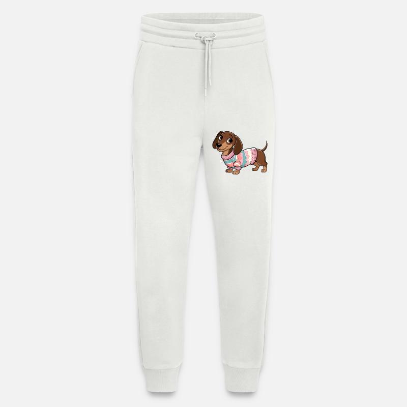 Kuscheliger Pullover Dackel - Jogginghose - made by SPREAD - OFF WHITE