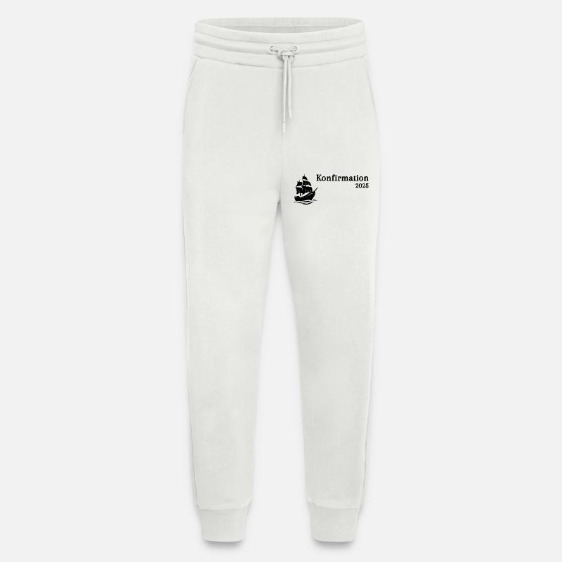 Confirmation 2025 Le navire prend la mer - Pantalon de jogging bio décontracté fabriqué en UE - OFF WHITE