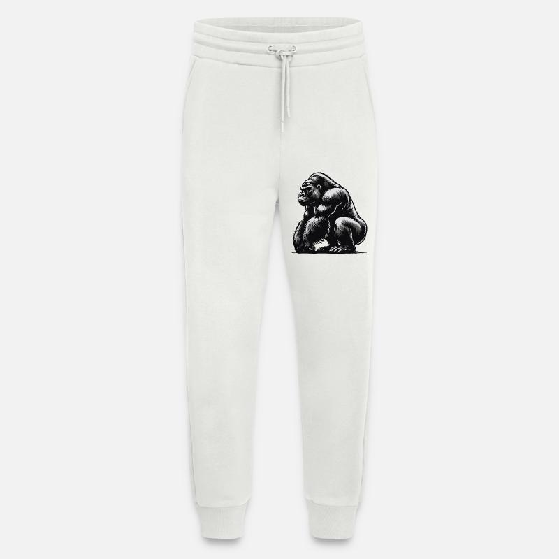 Gorilla - Jogging Pants - made by SPREAD - OFF WHITE