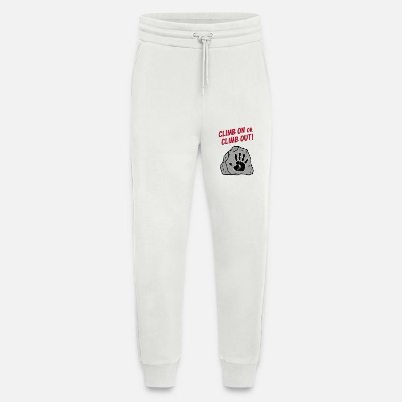 Climb On or Climb Out - Jogginghose - made by SPREAD - OFF WHITE
