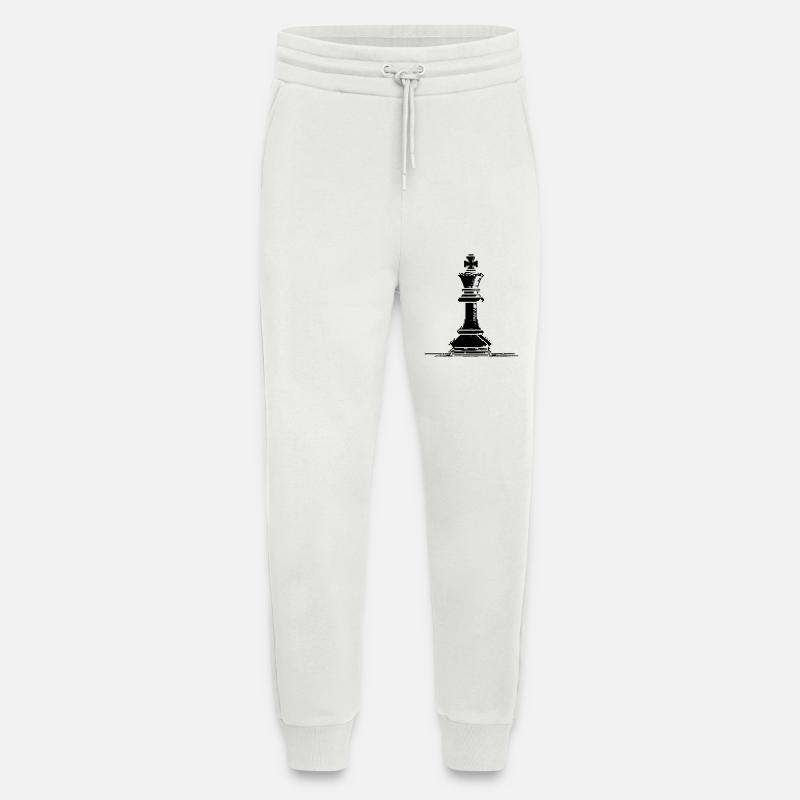 Schachfigur Pixel Grafik - Jogginghose - made by SPREAD - OFF WHITE