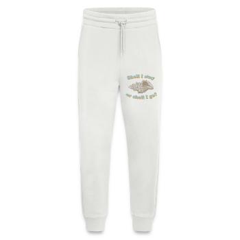 Shell ou go ? - Pantalon de jogging bio décontracté fabriqué en UE - OFF WHITE - Devant