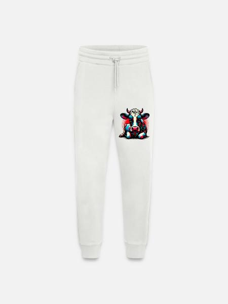 Cow - Jogging Pants - made by SPREAD  - OFF WHITE