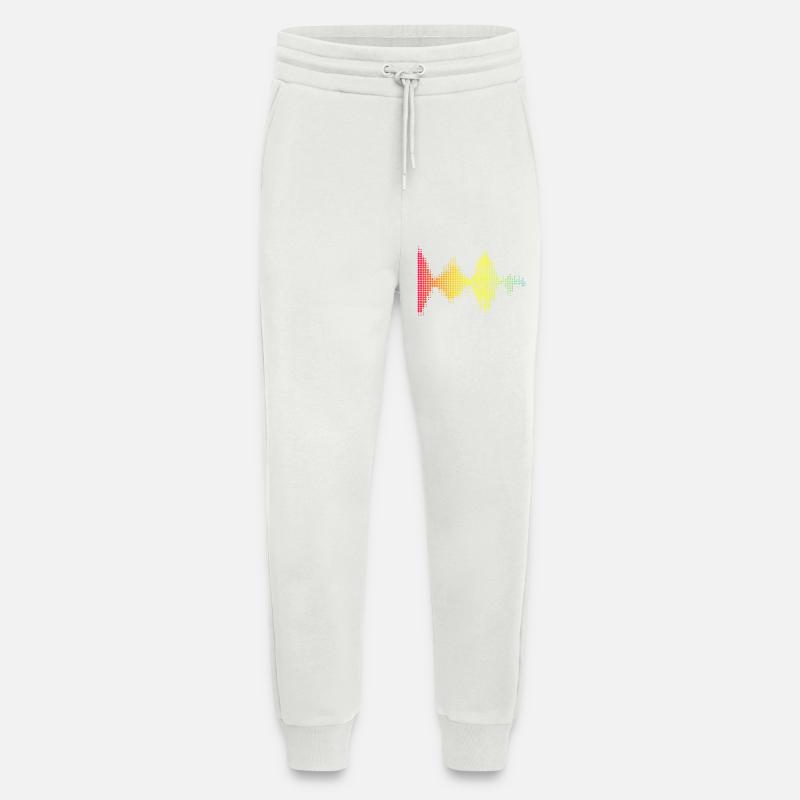 Farbige Schallwellen Muster - Jogginghose - made by SPREAD - OFF WHITE